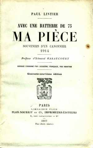 Ma Pice (Paul Lintier 1916 - Ed. 1917)